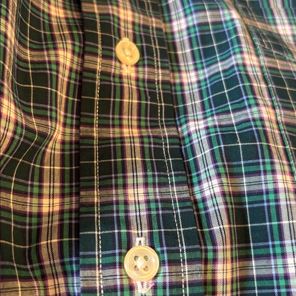 Ralph Lauren “Custom Fit” Blue Plaid Button Down Mens Shirt Size XL NWT New - Picture 14 of 15